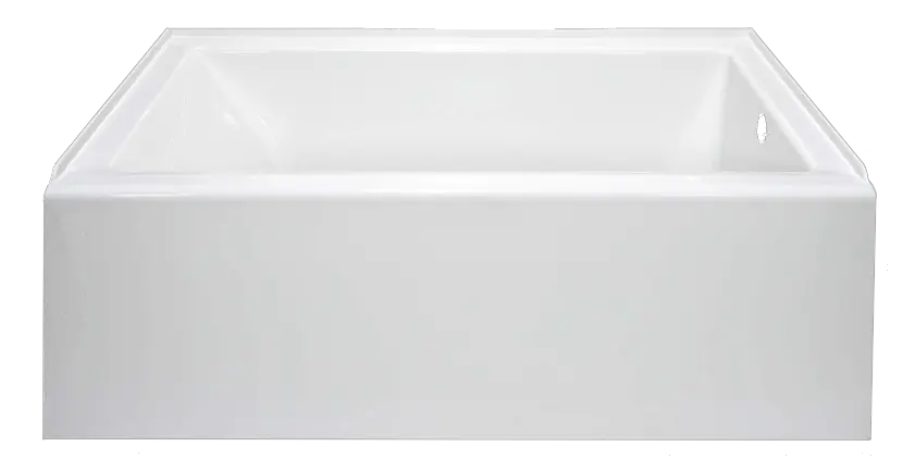 White acrylic soaker tub